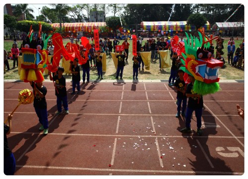 百年校慶開幕表演與進場